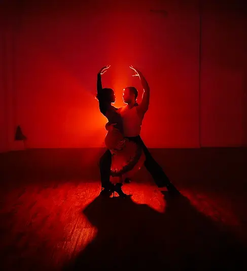 Students learning Cuban salsa in Manchester